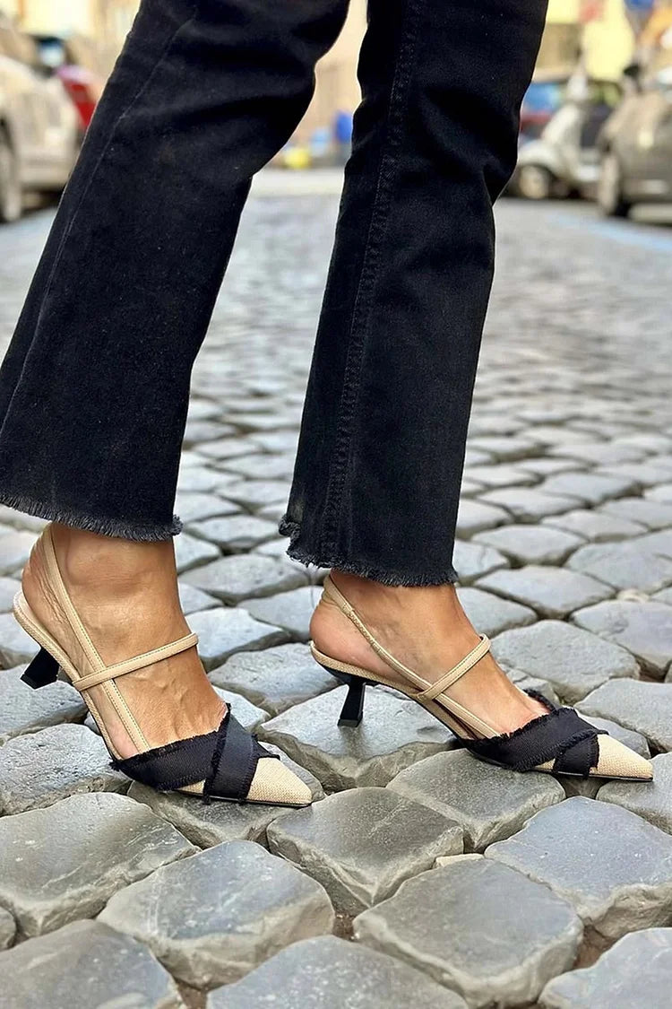 LUCREZIA | Decolleté Slingback Élégante per uno Stile Sofisticato