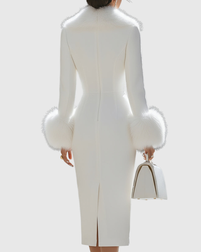 Ailith | Abito midi con bordi rifiniti