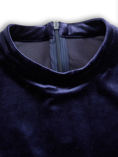 Sibella | Abito midi a maniche lunghe blu navy