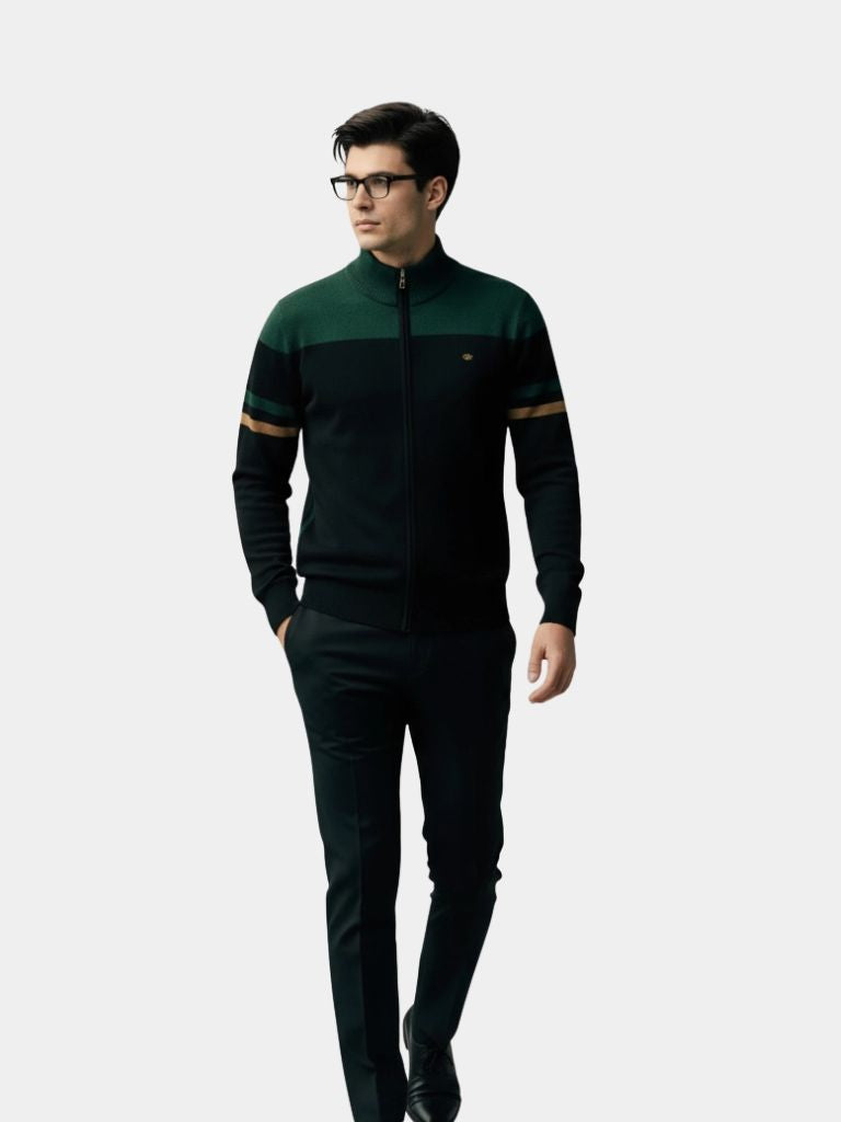 Cardigan Maglione con zip Collo alto Maglieria