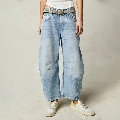 Ellie™ - Jeans Comodi a Gamba Larga