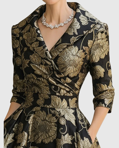 Morven | Abito midi floreale