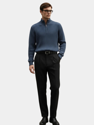 Maglione classico Highland con zip a un quarto