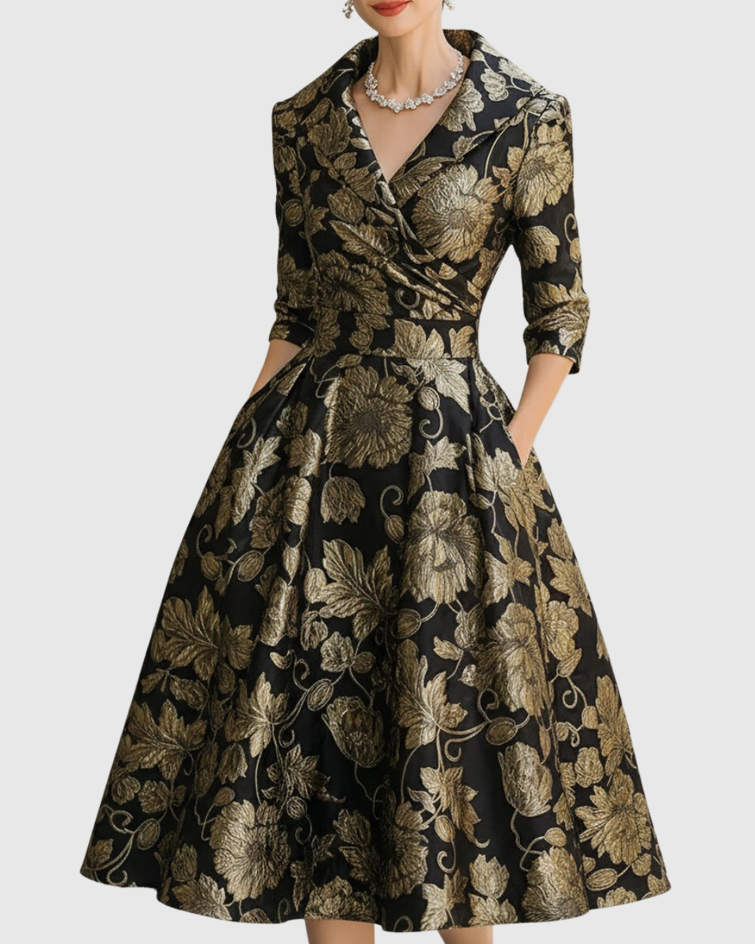 Morven | Abito midi floreale