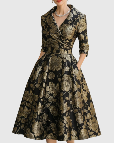 Morven | Abito midi floreale