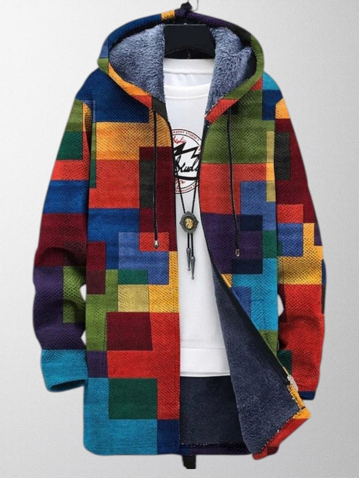 Olivia – Cardigan con Dichiarazione Artistica e Stampa Unica