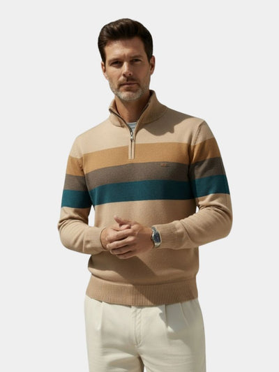 Maglione minimalista con collo alto