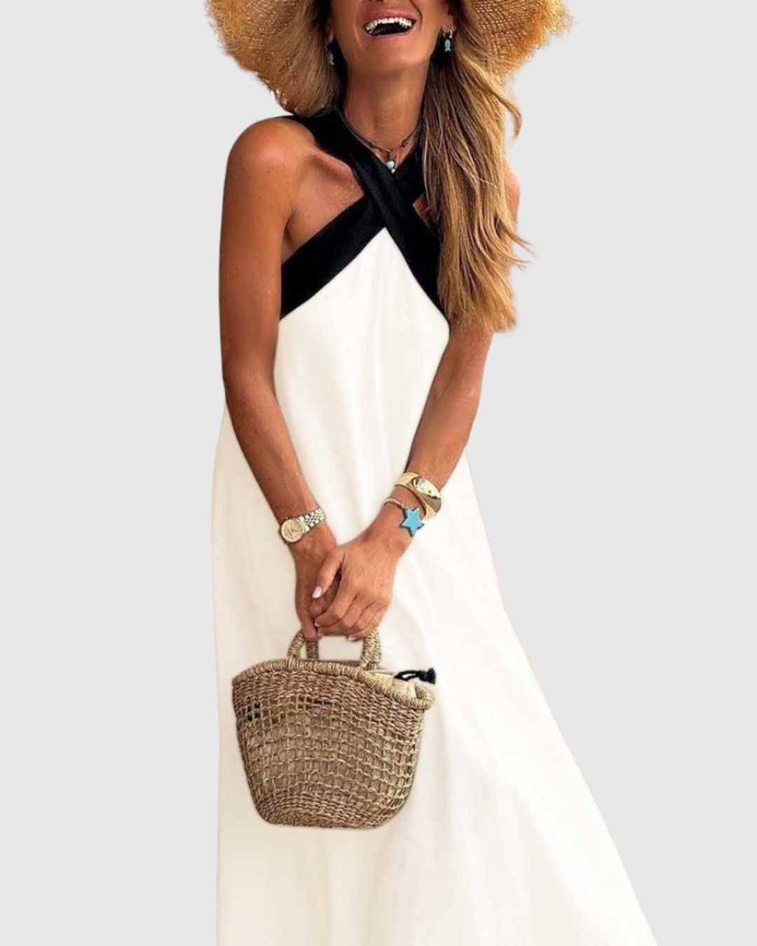 Orella | Abito con scollo incrociato