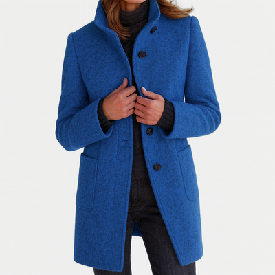 Amelia | Elegante e calda – cappotto da donna con collo alto