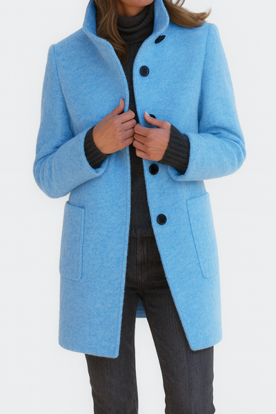 Amelia | Elegante e calda – cappotto da donna con collo alto