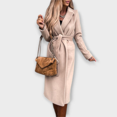 Eliza – Cappotto lungo elegante con cintura