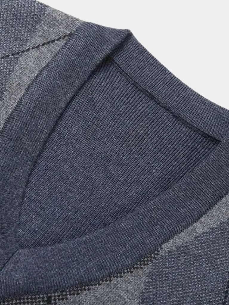 Gilet in maglia essenziale accademico