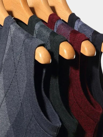 Gilet in maglia essenziale accademico