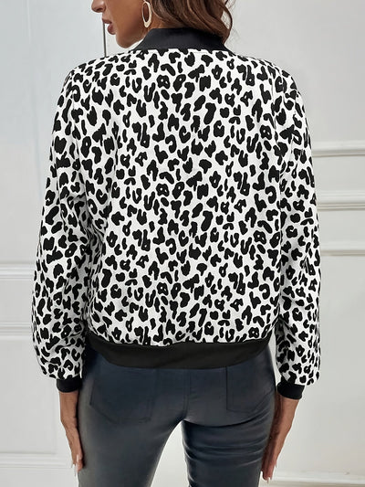 Isabella™ Giacca Zip-Up con Stampa Leopardo