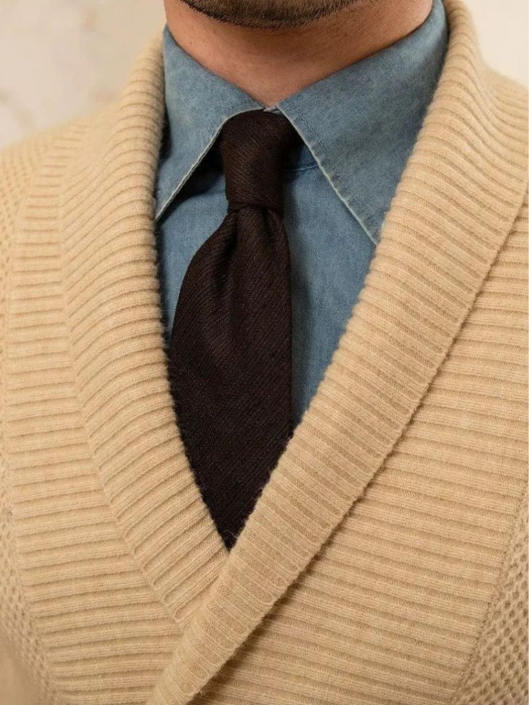 Cardigan elegante in maglia italiana