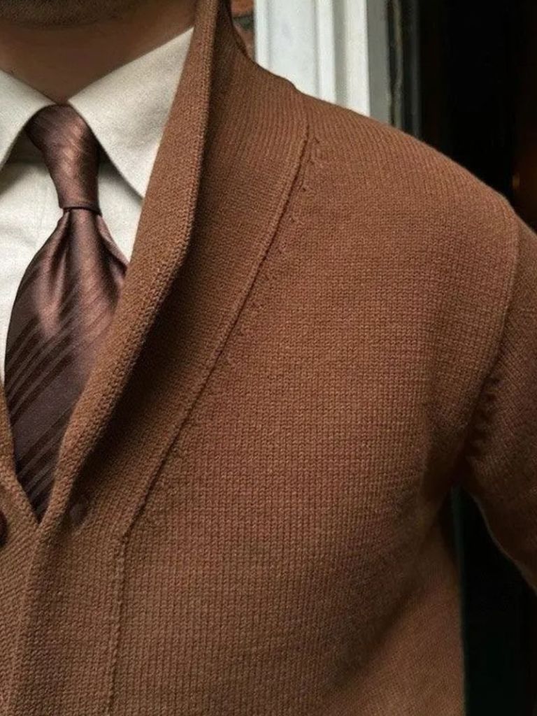 Cardigan italiano in maglia