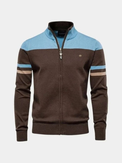 Cardigan Maglione con zip Collo alto Maglieria