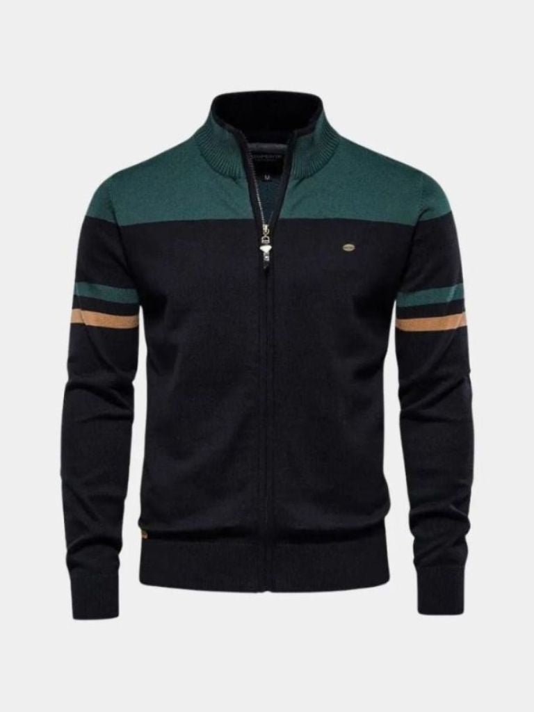 Cardigan Maglione con zip Collo alto Maglieria