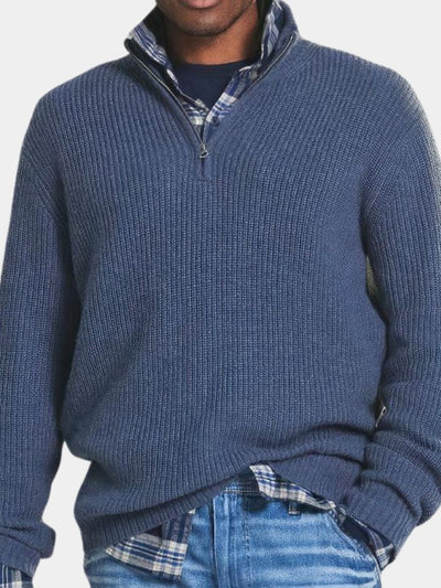 Maglione classico Highland con zip a un quarto