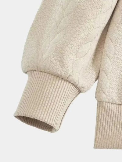 Maglione Henley con zip a un quarto Essential