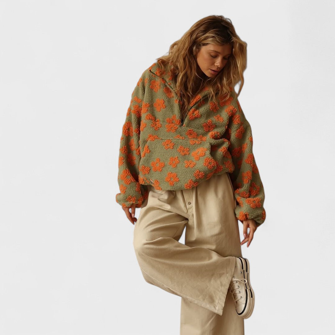 Daisy - Fleece Polare Fiorito